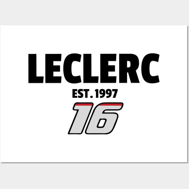 F1 Leclerc 16 Wall Art by LingoLingo